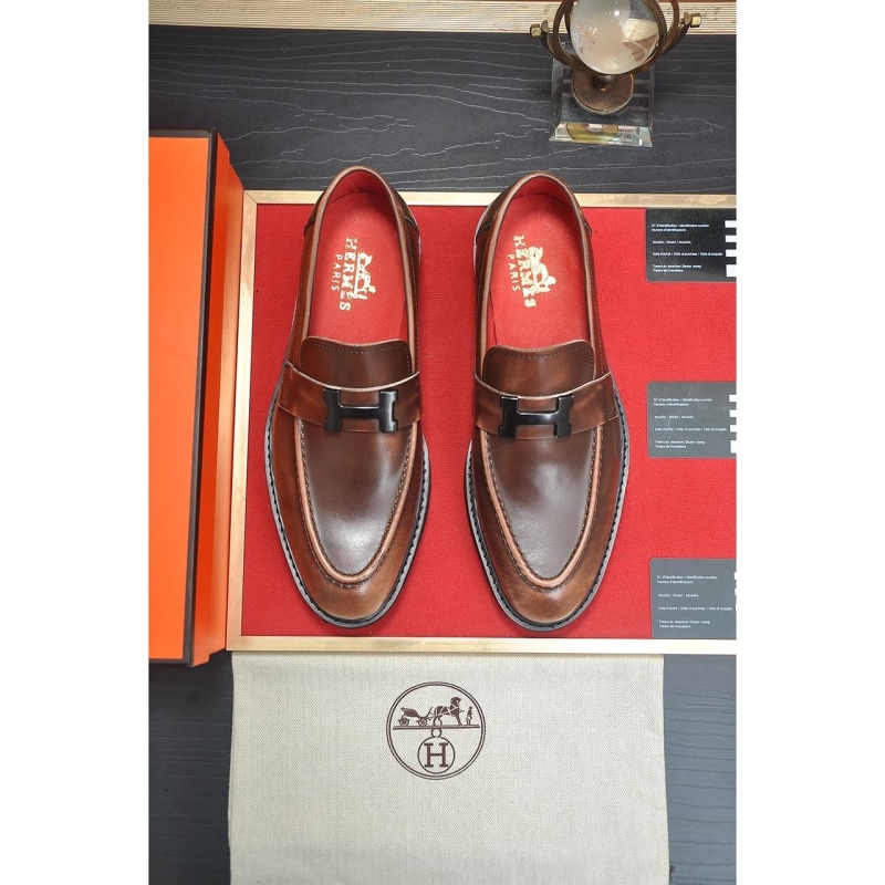 H**mes leather shoes